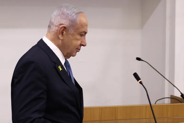 Esta é a primeira viagem de Netanyahu aos EUA desde que o Tribunal Penal Internacional (CPI) emitiu um mandado de prisão contra ele por supostos crimes de guerra em Gaza [Arquivo: Stoyan Nenov/Reuters].