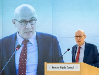 Comissário da ONU para os Direitos Humanos, Volker Turk, faz discurso na abertura da 58ª sessão do Conselho de Direitos Humanos em Genebra em 24 de fevereiro de 2025 [Fabrice Coffrini/AFP] Fonte: Al Jazeera