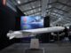 O Míssil de Ataque Naval NSM da Kongsberg é exibido no Australian International Airshow em Avalon, Austrália, em 26 de março de 2025. REUTERS/Hollie Adams.
