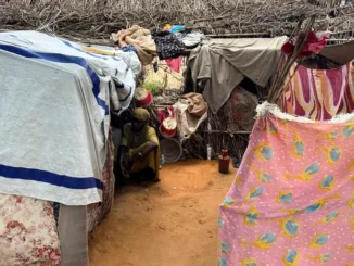 Imagem mostrando a crise humanitária em Zamzam, um dos locais afetados pela fome em Darfur, Sudão, conforme monitoramento global da IPC.