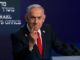Primeiro-ministro israelense Benjamin Netanyahu fala durante coletiva de imprensa em Jerusalém, em 21 de maio de 2025.