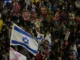 Protesto em Tel Aviv exigindo a liberação imediata dos reféns mantidos na Faixa de Gaza, em 29 de março de 2025.