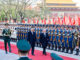 Presidente Luiz Inácio Lula da Silva e presidente Xi Jinping durante cerimônia oficial de recepção em Pequim, abril de 2023