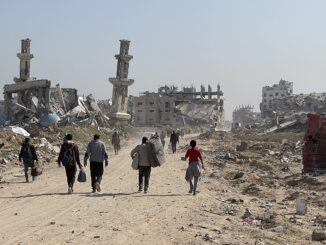 Civis deslocados da Faixa de Gaza durante a guerra Israel-Gaza, 2025