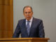 Retrato oficial de Serguei Lavrov, ministro das Relações Exteriores da Rússia