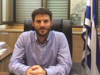 Bezalel Smotrich, ministro das Finanças de Israel, retrato oficial
