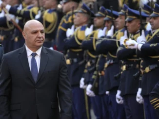Joseph Aoun, presidente do Líbano, durante sua posse em janeiro de 2025, em um evento oficial.