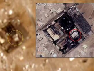 Imagem aérea mostrando danos na usina de Haziz, ao sul de Sanaa, no Iêmen, após ataque israelense em agosto de 2025.