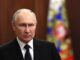 Vladimir Putin em 24 de junho de 2023, durante evento oficial, retrato oficial do presidente da Rússia.